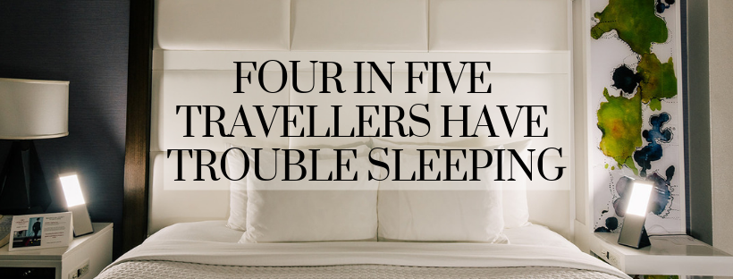 Four in five travellers have trouble sleeping